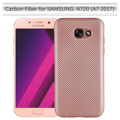 

Goowiiz Phone Case For Samsung Galaxy A320 A3A520 A5A720 A7 2017 Luxury Ultra-thin Carbon Fiber Soft Silicone protection