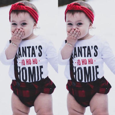 

US SANTAS HOHO HOMIE Baby Kids Boys Girl Cotton Summer T-Shirt Clothes Tee Tops