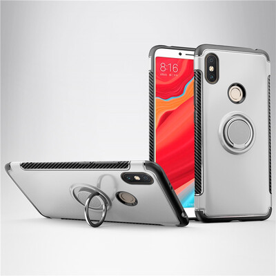 

Fivice Xiaomi Redmi S2 case PC metal ring shell magnetic car bracket TPU phone case