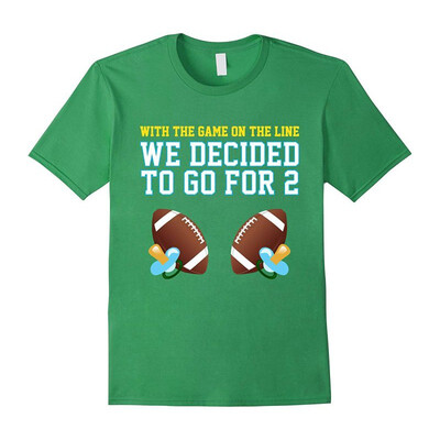 

Dad of Twins TShirt Mom of Twins TShirt Football Tee