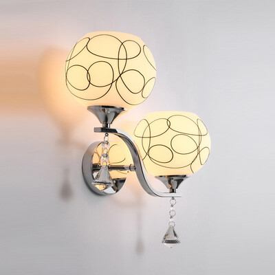 

JUEJA Modern Wall Lamp Home Lights 2 Heads for Walkway Patio Hallway Bedroom Bedside