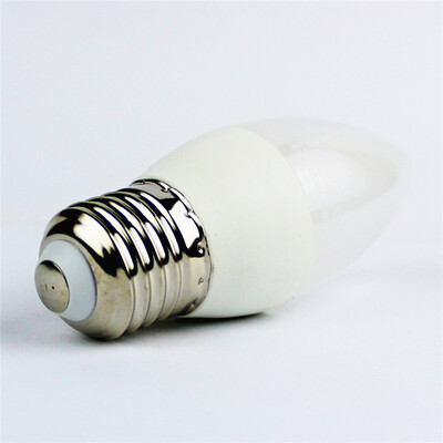 

4W E27 LED Candle Light Bulb C37 6 leds SMD 3528 Warm White 300lm 3000K AC 110-240V