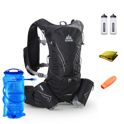 

AONIJIE Hydration Vest Running Water Pack Vest Marathon Hydration Backpack Extra Water Bottle Emergency Blanket Whistle 2L Water B