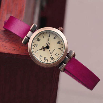 

Women Vintage New Leather Bracelet Butterfly Decoration Quartz Wrist Watch