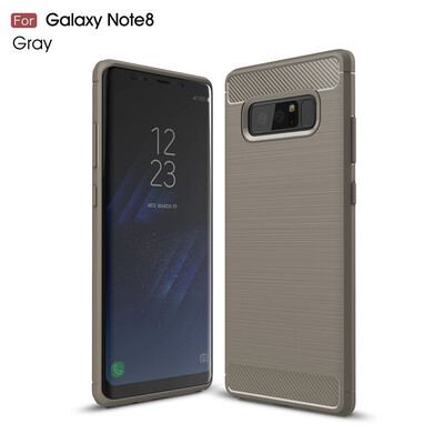 

Fivice Samsung Galaxy Note 8 case Luxury brushed carbon fiber TPU soft shell