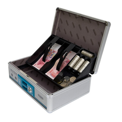 

Longxing (Glosen) B398 алюминиевого сплав коробка супермаркета кассир / банковская касса / безопасный и долговечный бытовой портативный кассовый ящик с замком