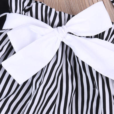 

3pcs Baby Boys Girls Short Sleeve Shirt Striped Pant Headband Outfit Set