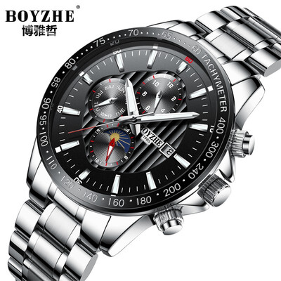 

Luxury Brand Top Mens Fully Automatic Mechanical Watch Hands Night light Multifunctional Mens Business Casual Waterproof Watch