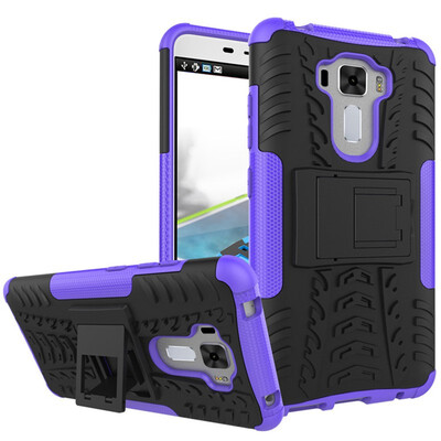 

Fivice Zenfone 3 LaserZC551KL Case TPU anti-fall tire pattern back clip bracket phone case