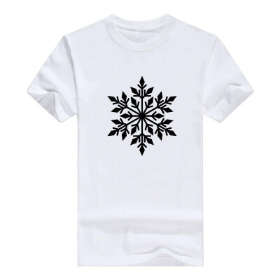 

Winter Snowflake Snowy White Christmas Short Sleeve Mens T-Shirt