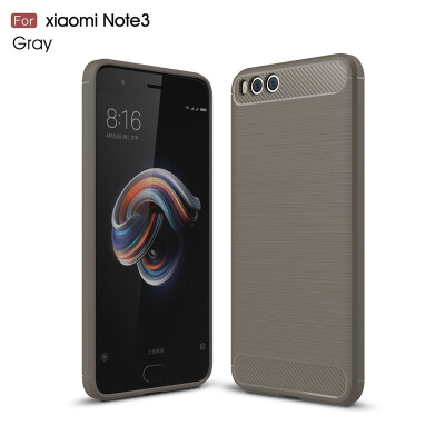 

Fivice Xiaomi Redmi note 3 case Luxury brushed carbon fiber TPU soft shell