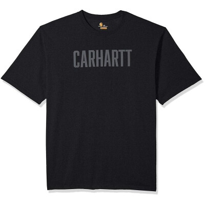 

Carhartt Mens Big & Tall Workwear Graphic Block Logo Short Sleeve T-Shirt
