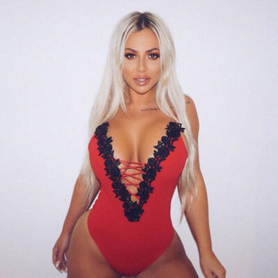 

UK Womens Sleeveless V Neck Strappy Bodysuit Stretch Leotard Vest Tops Jumpsuit