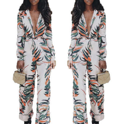 

US Women Sexy Lady Strap Slim V Neck Long Sleeve Bodycon Jumpsuit Romper Trouser