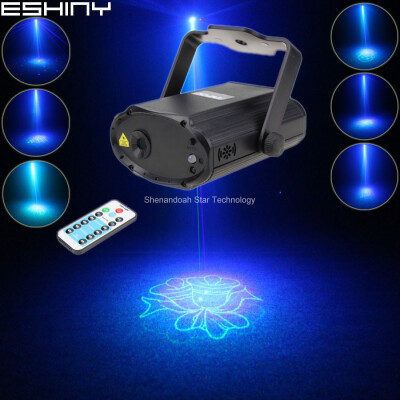 

ESHINY Remote Blue Green Laser 8 Christmas Patterns Projector DJ Environment Dance Disco Bar Party Xmas Stage Light T175