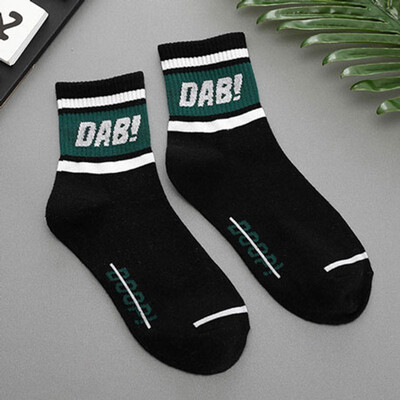 

Sports Skateboard Socks Cotton Men&Women Couple Models Tube Socks Letter DAB