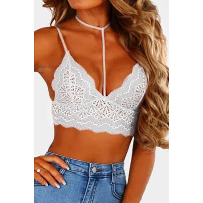 

Womens Sexy Lingerie Deep V Lace Thin Padded Bra Underwire Bralette