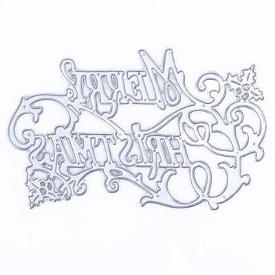 

UpperX Merry Christmas Cutting Dies Stencils DIY Scrapbooking Diary Paper Card Decoration Hand Craft Merry Christmas