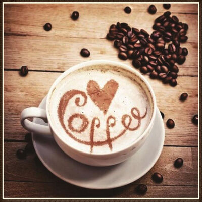 

UpperX 5D DIY Full Diamond Painting Cross Stitch Diamond Embroidery Heart-Shaped Coffee Pictures Decor Diamond Home Decor 3030 Cm