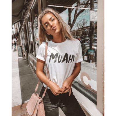 

UK Summer Women Short Sleeve T Shirt O-Neck Blouse Ladies Casual Loose Tops 6-18