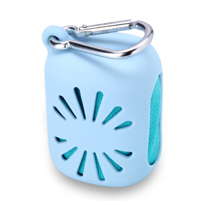 

Quick Dry Towel Camping Hiking Traveling Compressed Mini Towel with Silicon Case