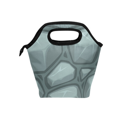 

Lunch Bag Tote Bag Blue Pebbles Travel Picnic Organizer Lunch Holder Handbags Lunch Bag Box for Office