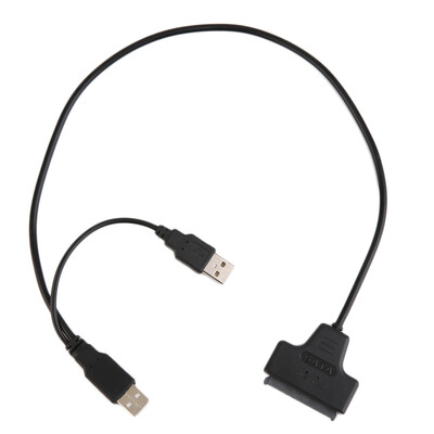

USB2.0 to SATA 22Pin Cable for 2.5inch HDD Hard Drive Solid State Drive