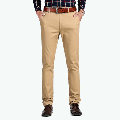 

BEJIROG Men Flat-Front Pants