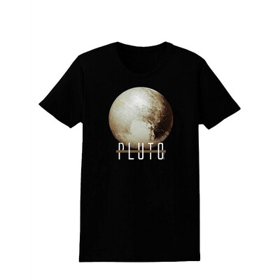 

TooLoud Planet Pluto Text Dark Womens Dark T-Shirt