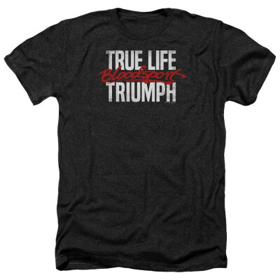 

Bloodsport Action Sports Film True Life Triumph Adult Heather T-Shirt Tee