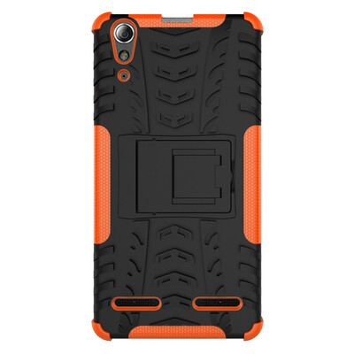 

Fivice Lenovo K3A6000A6000 Plus Case TPU anti-fall tire pattern back clip bracket phone case