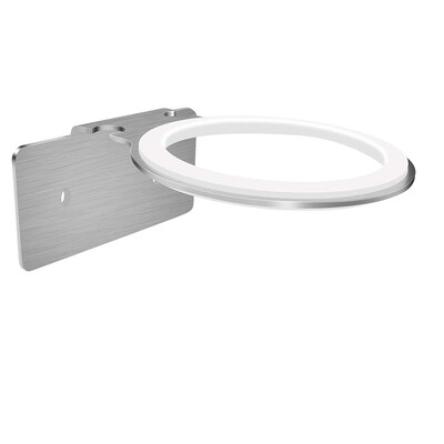 

UpperX Self Adhesive Hair Dryer Holder Wall Mounted Hairdryer Hanging Rack with Plug Stand Stainless Steel