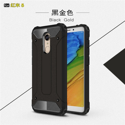 

Fivice Xiaomi Redmi 5 case Luxury Silicone Diamond Armor PC Hard Shell Phone Case