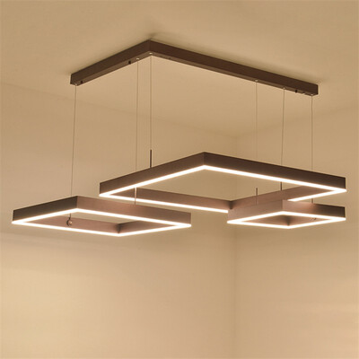 

Baycheer HL487481 Modern Linear LED Chandelier 3-Light LED Chandelier 125W LED Warm Light