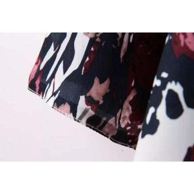 

Vintage Floral Loose Kimono Boho Chiffon Cardigan Coat Jacket Top Blouse 6-12