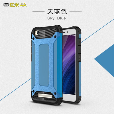 

Fivice Xiaomi Redmi 4A case Luxury Silicone Diamond Armor PC Hard Shell Phone Case