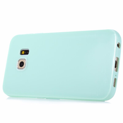 

TPU Phone Case Cute Candy Color Soft TPU Case Cover for Samsung S6 Edge Solid Color Phone Case