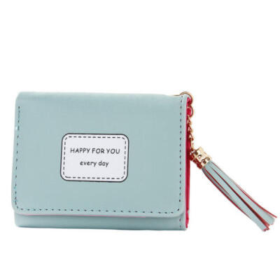 

Women Men PU Leather Small Coin Case Card Key Ring Wallet Pouch Mini Purse Bags