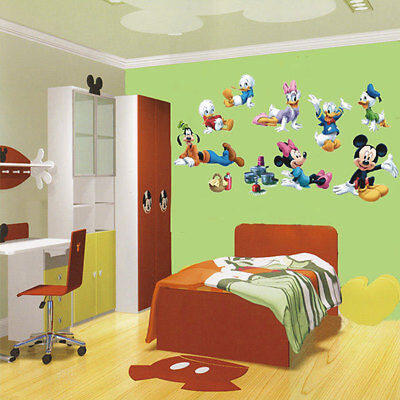 

Huge MICKEY MOUSE CLUBHOUSE Removable WALL STICKER Decal Mural Kids Room Decor