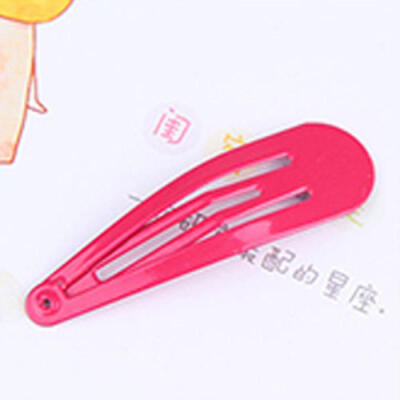 

10Pcs 7 Color Enamel Snap Hair Grip Hair Clips Baby Bows Girls Hair Bows 49mm