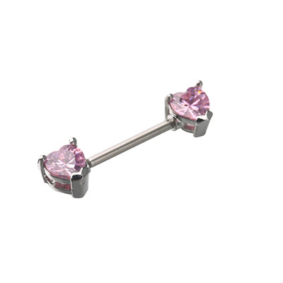

Heart Shaped Nipple Shield Nipple Ring Steel Barbells Piercing Jewelry