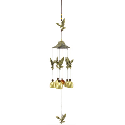 

UpperX 5 Bells Copper Wind Chime Outdoor Wind Chimes Living Yard Garden Home Hanging Decoration Ornaments