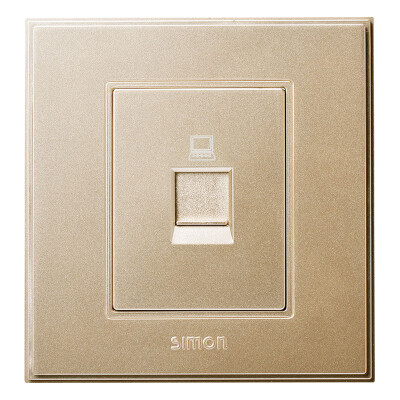 

Simon SIMON switch socket 56C series computer socket V55218S6-02 six kinds of champagne gold