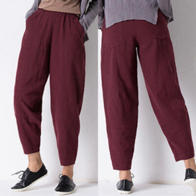 

Ladies Womens Cotton Casual Trousers Summer Pants Bottoms Holiday 8 to 22