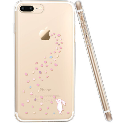 

(ESR) iPhone 7 плюс мобильный телефон Case Apple 7plus Чехол для мобильного телефона / чехол для мобильного телефона Силиконовые прозрачные противоревматические мягкие раковины Какая серия Flower Rain Rabbit