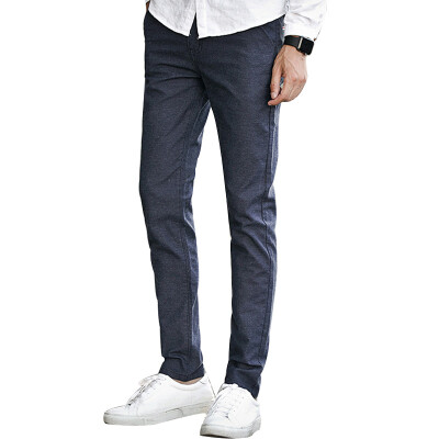 

MSEK) XK3212 men Korean casual pants fashion Slim pants black 36