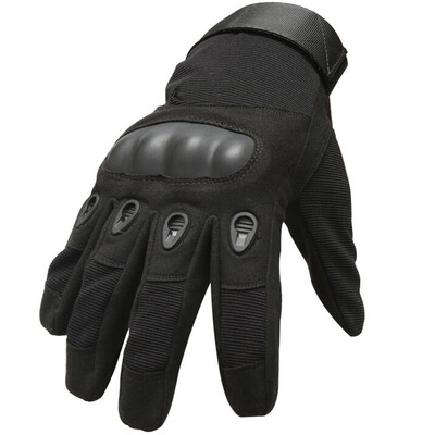 

Pioneer All-in-One Gloves Sports Army Hunter Specialties Outdoor Leisure Fitness Mountaineering Non-Slip Resistant Riding Tactical Fighting Sanda Training Gloves Helm Black Full