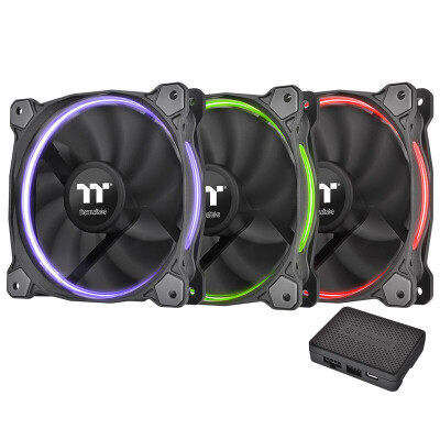 

Tt (Thermaltake) Riing 12cm white chassis fan (LED guide aperture patented product / shock design / unique mute technology / noise control line