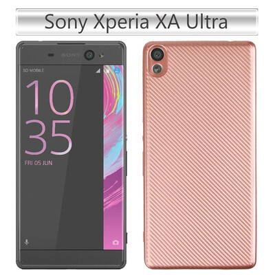 

Goowiiz Phone Case For Sony Xperia XA UltraXA1XA1 PlusXA1 UltraC6L1 Luxury Ultra-thin Carbon Fiber Soft Silicone protection