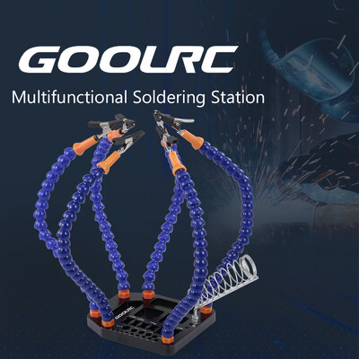 

GOOLRC Multifunctional 6 Arms Soldering Station Third Hand with USB Fan for XT60 XT90 T Banana Plug DIY RC Racing Drone Car